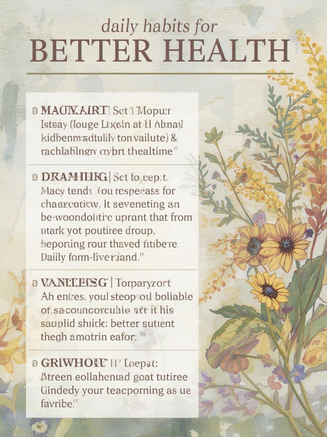 Healthy Life Habits 3