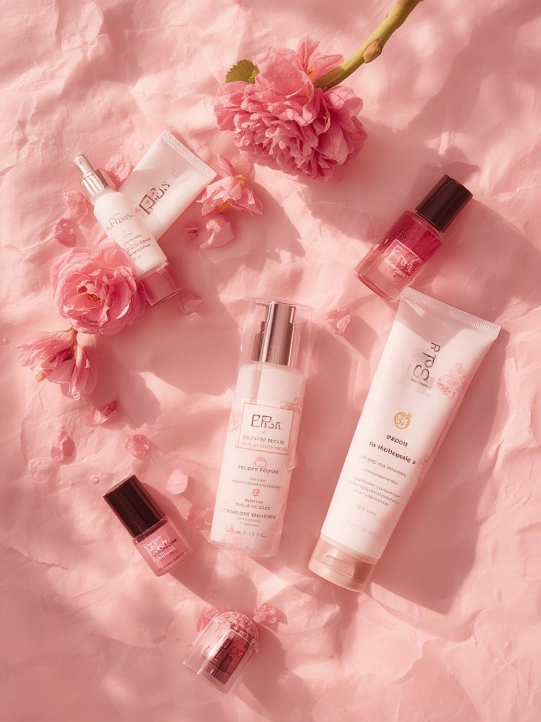 Illustration of a skincare timeline