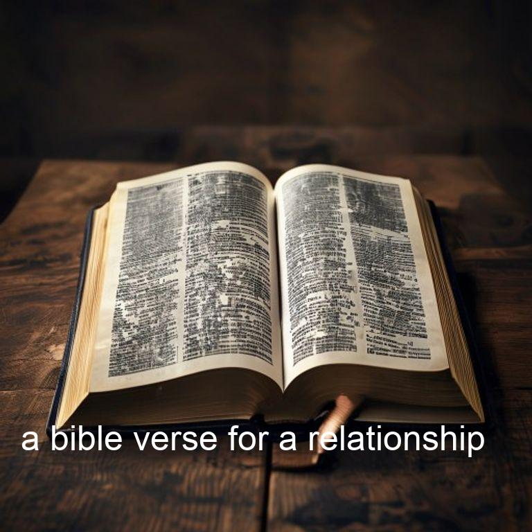a bible verse for a relationship