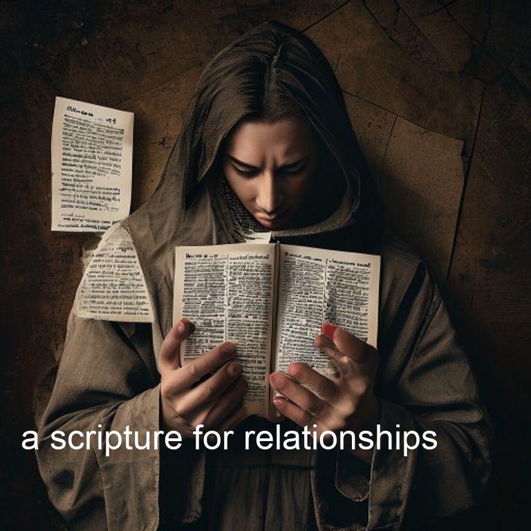 a scripture for relationships