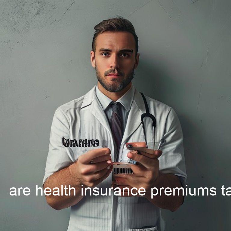 are health insurance premiums tax deductible