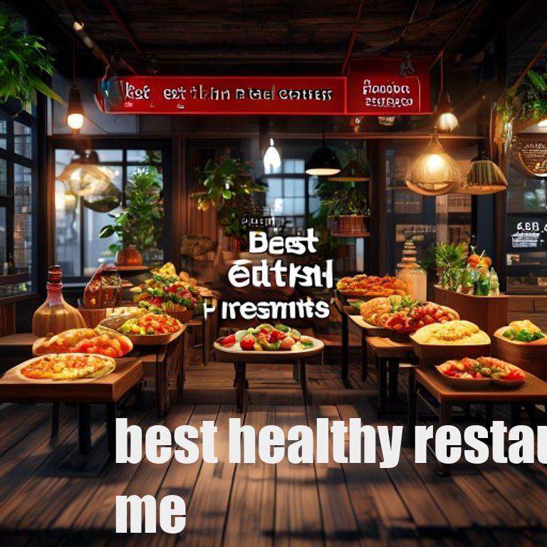 Professional image of a healthy restaurant