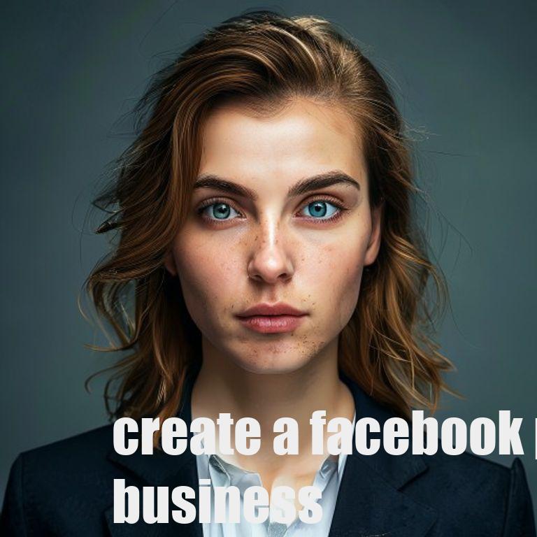 create a facebook page for a business
