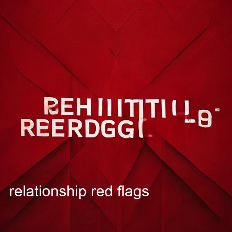 relationship red flags