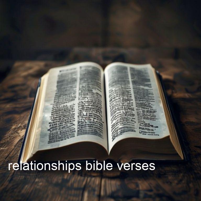 relationships bible verses