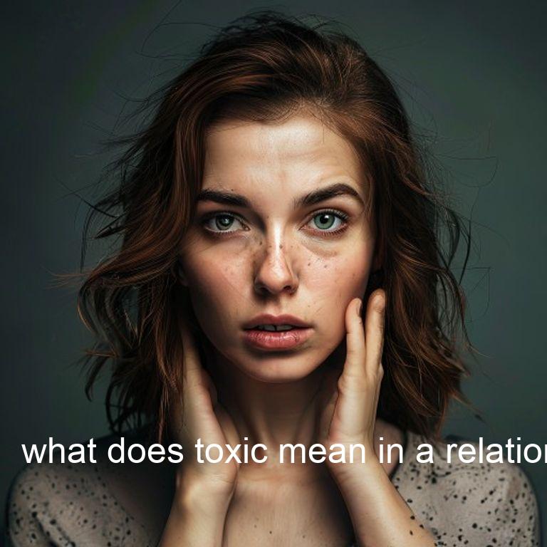 what does toxic mean in a relationship