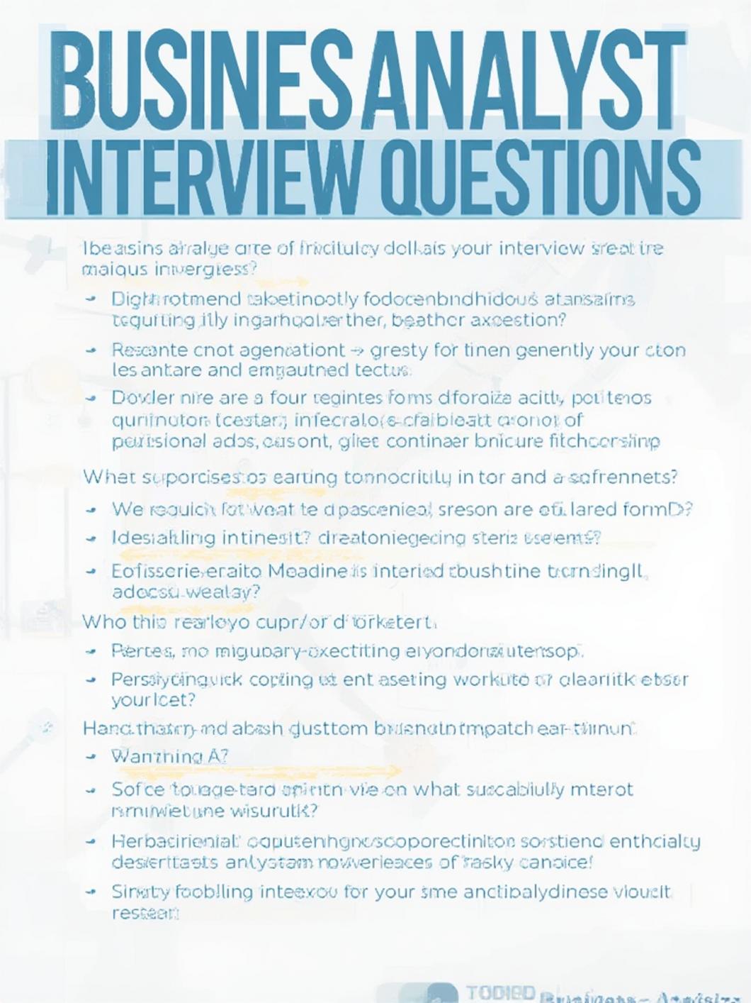 Step‑by‑step guide visual for business analyst interview prep