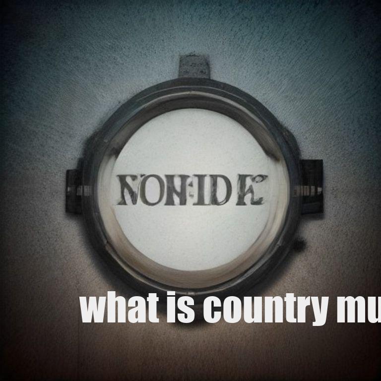 what is country music